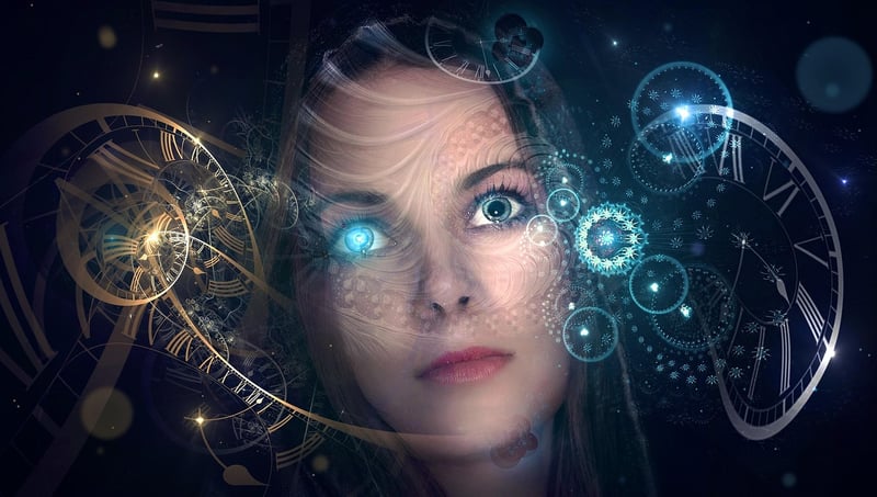 Magical light play portraits